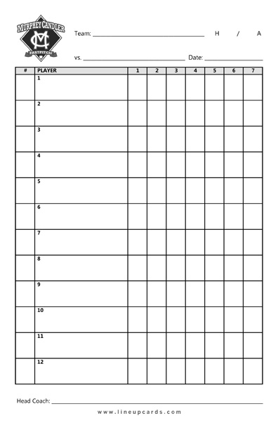 Softball Lineup Card Template from www.lineupcards.com